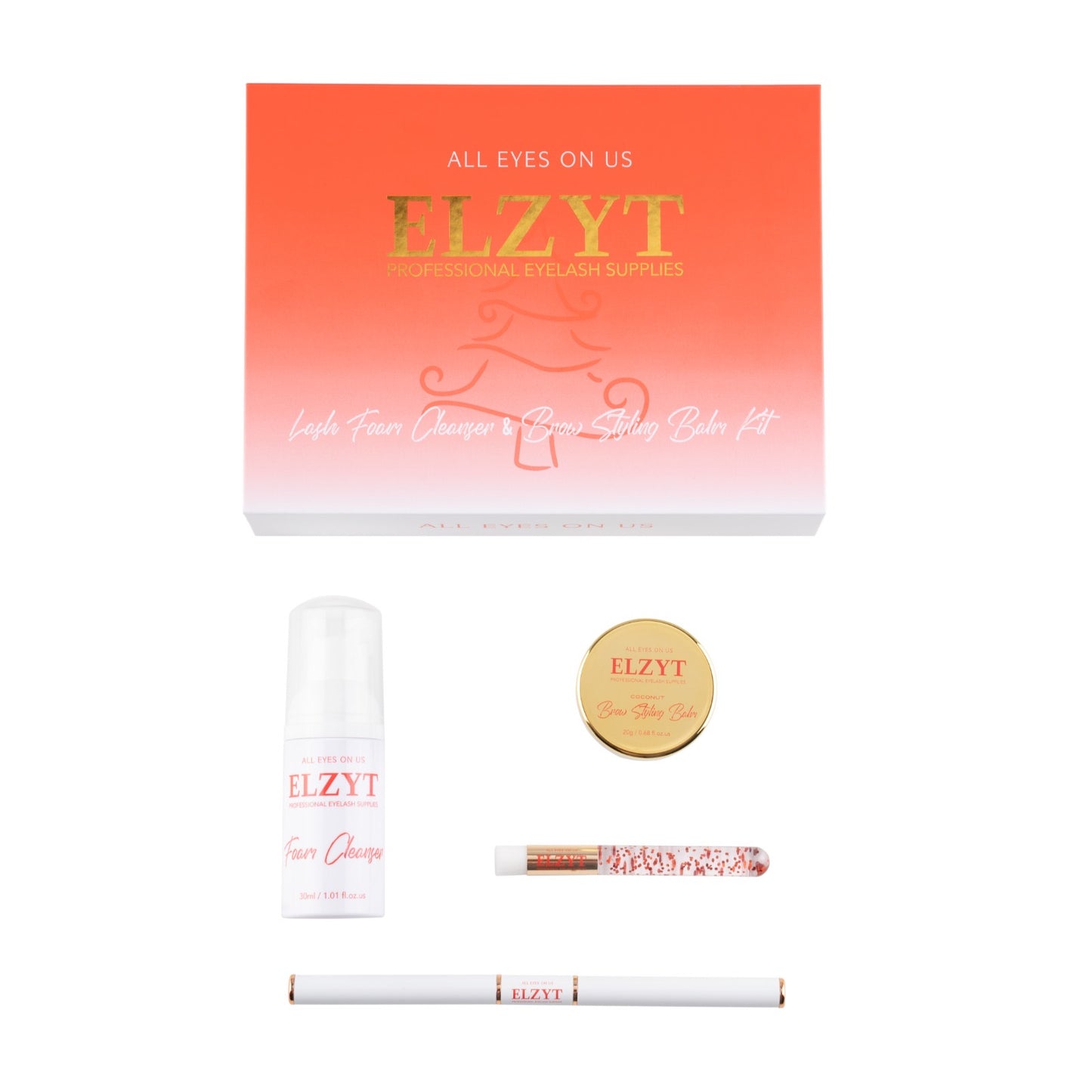 ELZYT - Lash Foam Cleanser and Brow Styling Balm Kit 